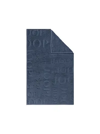 JOOP | Badematte 50x80cm STUDIO REPEAT Weiss | dunkelblau